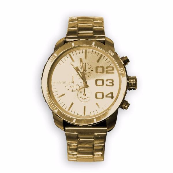 Oversize Stainless Steel Watch