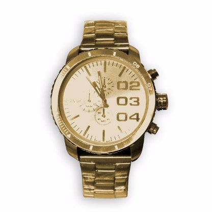 Oversize Stainless Steel Watch