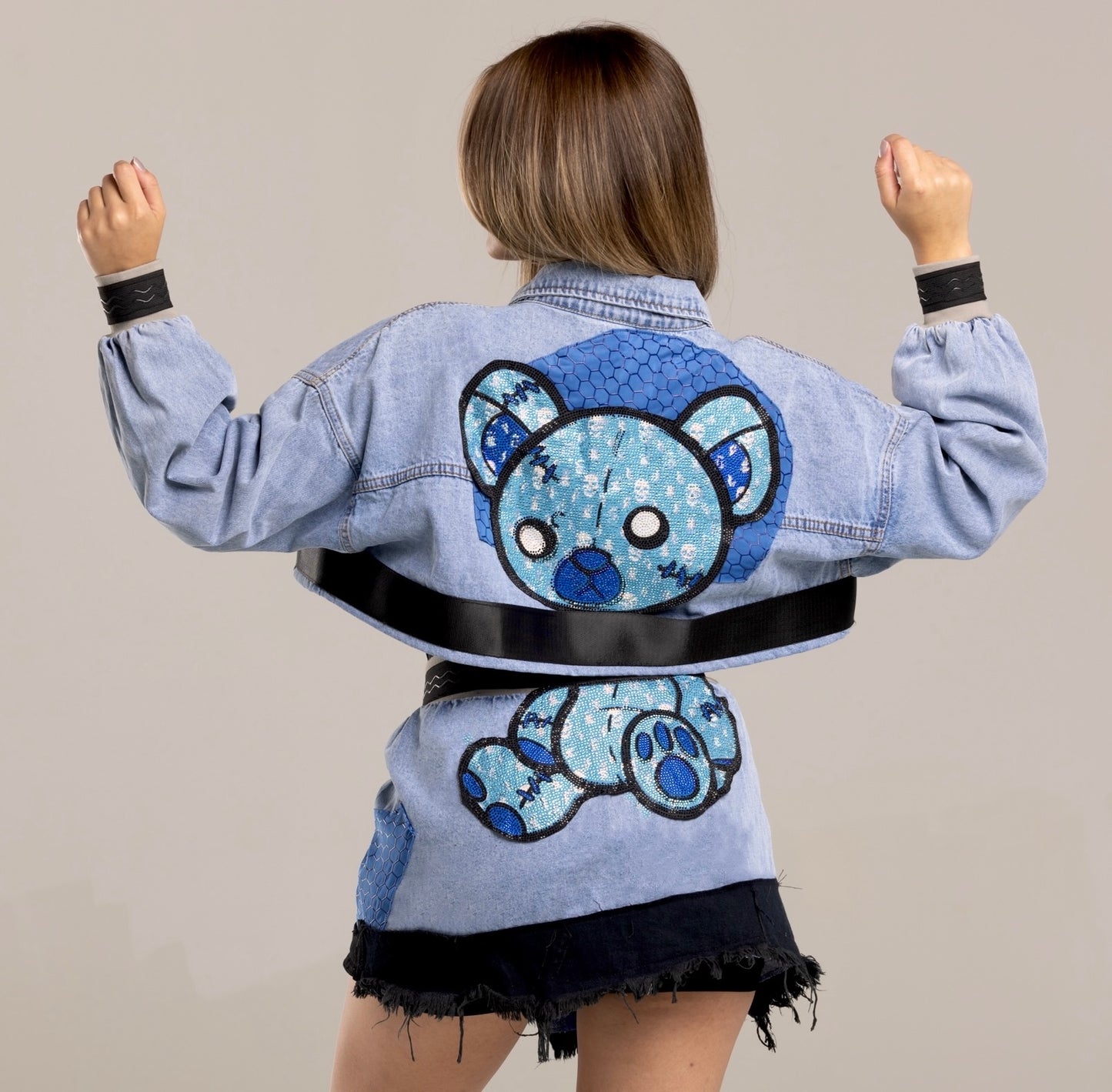 Bear Denim Skirt